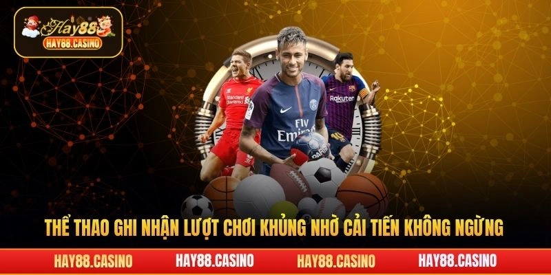Thể thao ghi nhận lượt chơi khủng nhờ cải tiến không ngừng